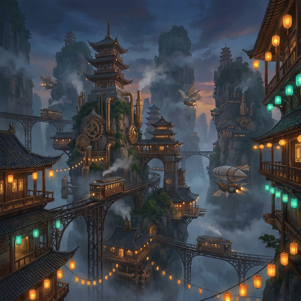 The God Slayer Steampunk City